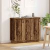 vidaXL LED Sideboard Old Wood 90 x 32 x 75 cm Engineered Wood
