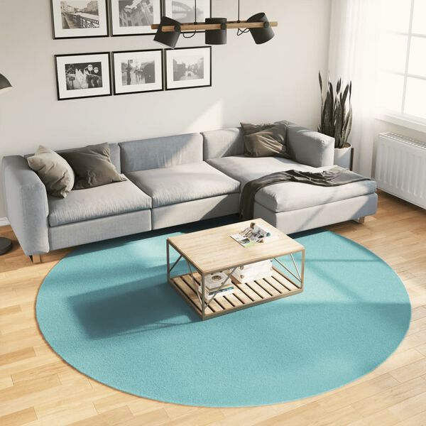 vidaXL Rug OVIEDO Short Pile Green &Oslash; 240 cm