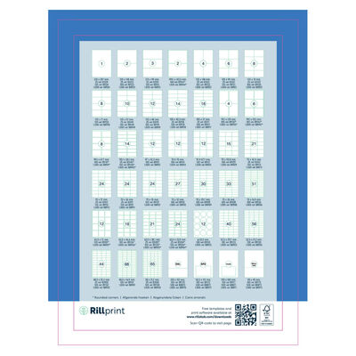 rillprint Self-adhesive Sticker Labels 105x74 mm 500 Sheets White