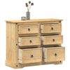 vidaXL Chest of Drawers Corona 110x43x91 cm Solid Wood Pine