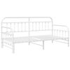 vidaXL Daybed Frame White 90 x 190 cm Powder-Coated Steel