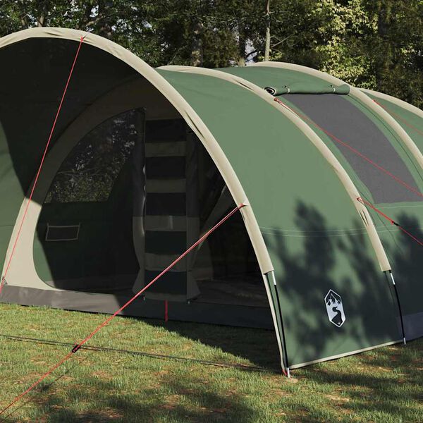 vidaXL Tunnel Tent with Roof with Storage Green 710 x 460 x 245 cm