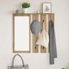 vidaXL Wall-Mounted Coat Rack with Shelf Artisan oak 84 x 10 x 80 cm