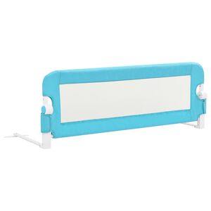 vidaXL Toddler Safety Bed Rail Blue 120x42 cm Polyester