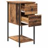 vidaXL Bedside Cabinet Old wood 32 x 42 x 70 cm Engineered wood