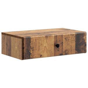 vidaXL Wall-Mounted Side Table Wall-mounted Old Wood 59 x 34.5 x 17 cm
