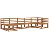 vidaXL Outdoor Sofa Set 7 pcs Natural Solid Acacia Wood