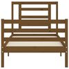 vidaXL Bed Frame without Mattress Honey Brown 90x200 cm Solid Wood