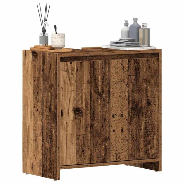vidaXL Bathroom Sink Cabinet Old Wood 60x33x60 cm Engineered Wood