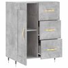 vidaXL Sideboard Concrete Grey 69.5x34x90 cm Engineered Wood