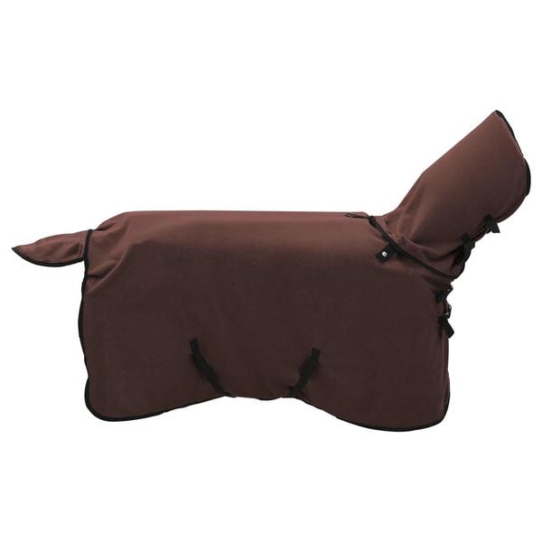 vidaXL Horse Blanket Full Dark Brown Polyester