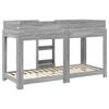 vidaXL Bunk Bed for Kids Grey Sonoma 80 x 190 cm Engineered Wood