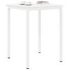 vidaXL Bar Table White 80 x 80 x 105 cm Solid Pine Wood