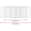vidaXL Radiator Cover White 205x21.5x83.5 cm Engineered Wood