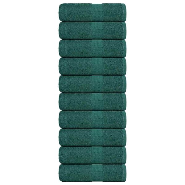 vidaXL Wash Towels 10 pcs FROGN Green 30x30 cm 100% Cotton