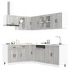vidaXL 11 Piece Kitchen Cabinet Set Lucca Grey Sonoma Engineered Wood
