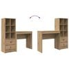 vidaXL Desk with Drawer 2 pcs Artisan Oak