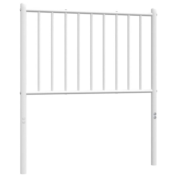 vidaXL Metal Replace Headboard White 75 cm