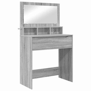 vidaXL Bedroom Dressing Tables Grey Sonoma 80 x 39.6 x 135 cm