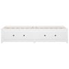 vidaXL Day Bed without Mattress White 90x190 cm Single Single Solid Wood Pine