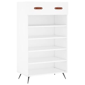 vidaXL Shoe Cabinet White 60x35x105 cm Engineered Wood