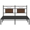 vidaXL Bed Frame without Mattress Brown Oak 140x200 cm Engineered Wood