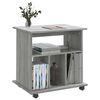 vidaXL Rolling Cabinet Grey Sonoma 60x45x60 cm Engineered Wood
