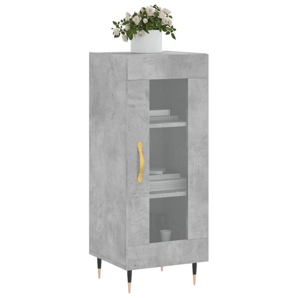 vidaXL Sideboard Concrete Grey 34.5x34x90 cm Engineered Wood