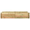 vidaXL Garden Raised Vegetable Bed Impregnated Pinewood 197x100x40 cm