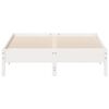 vidaXL Bed Frame without Mattress White 140x190 cm Solid Wood Pine