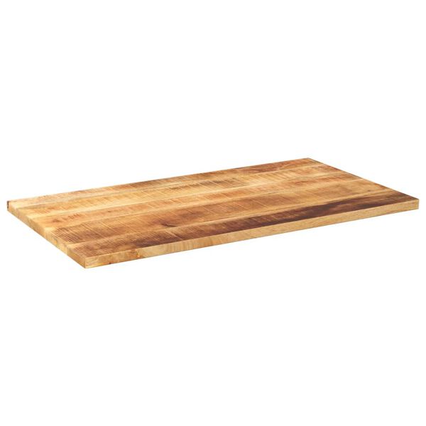 vidaXL Table Top 100x50x3.8 cm Rectangular Solid Wood Rough Mango