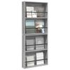 vidaXL Magazine Rack 2 pcs Grey Sonoma 60 x 12 x 70 cm Engineered Wood