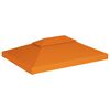 vidaXL Gazebo Cover Canopy Replacement 310 g / m² Orange 3 x 4 m