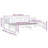 vidaXL Day Bed with Trundle without Mattress White 90x200 cm Solid Wood
