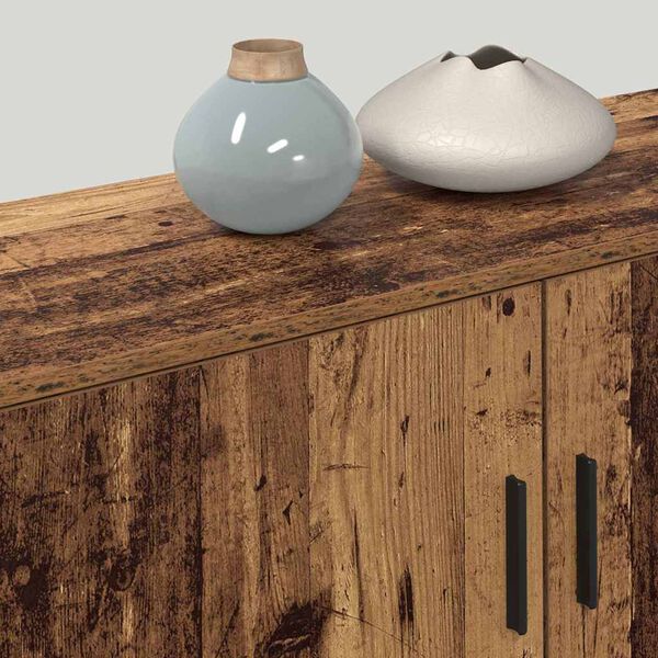 vidaXL Wall-mounted TV Cabinet Set Old Wood Engineered Wood