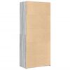 vidaXL Highboard Grey Sonoma 80x42.5x185 cm Engineered Wood
