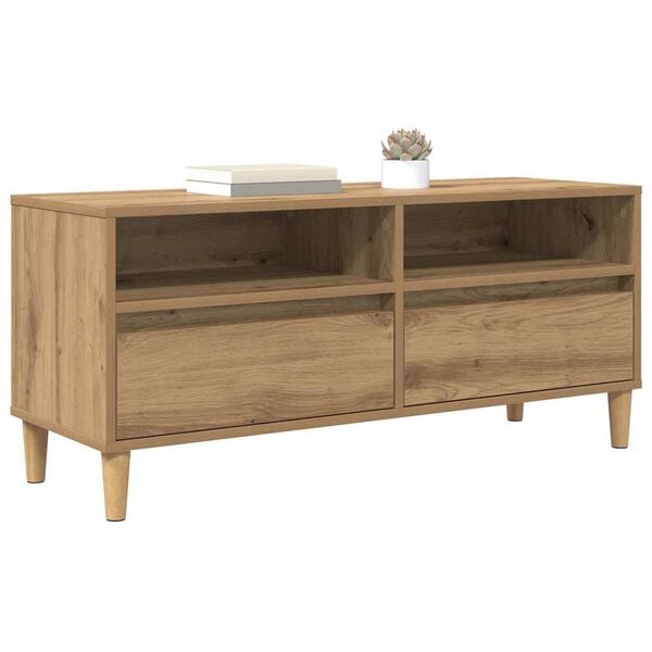 vidaXL TV Cabinet Artisan Oak 100 x 34.5 x 44.5 cm Engineered Wood