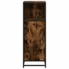 vidaXL Bathroom Cabinet Smoked Oak 35x37.5x100 cm Engineered Wood