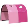 vidaXL Curtains for Loft Bed with Tunnel Pink Polyester