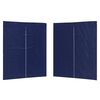 vidaXL Party Tent Sidewall 2 pcs 200 x 195 cm Blue PE and Steel