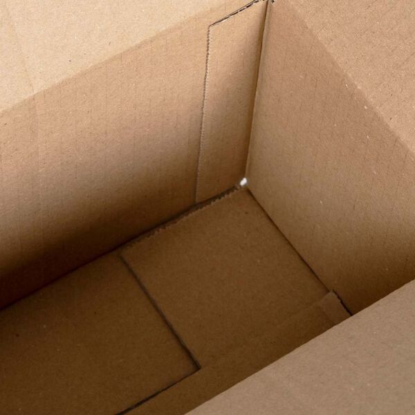 vidaXL Folding Box 50 pcs Natural 24 x 13 x 13 cm Cardboard