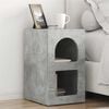 vidaXL Bedside Table Concrete Grey 29.5 x 35 x 50 cm Engineered Wood