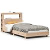 vidaXL Bed Frame without Mattress 75x190 cm Small Single Solid Wood Pine