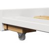 vidaXL Daybed with Trundle without Mattress IRUN White 90x200 cm