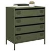 vidaXL Sideboard&nbsp;Olive Green 68x39x73.5 cm Cold-rolled Steel
