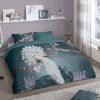 Good Morning Duvet Cover GENESIS 200x200 cm Petrol Blue
