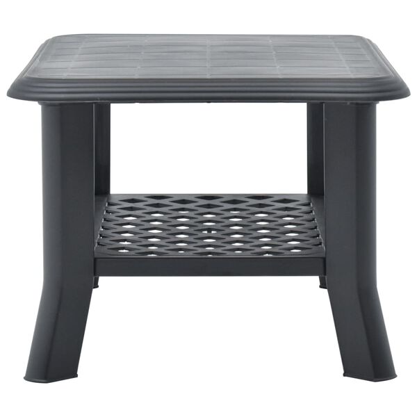 vidaXL Coffee Table Anthracite 90x60x46 cm Plastic