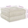 vidaXL Modular Sofa 4 pcs Cream Fabric