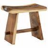 vidaXL Bathroom Stool Natural 50 x 30 x 45 cm Natural Wood