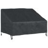vidaXL Garden Bench Cover Black 130 x 95 x 40 / 80 cm 420D Oxford Fbric